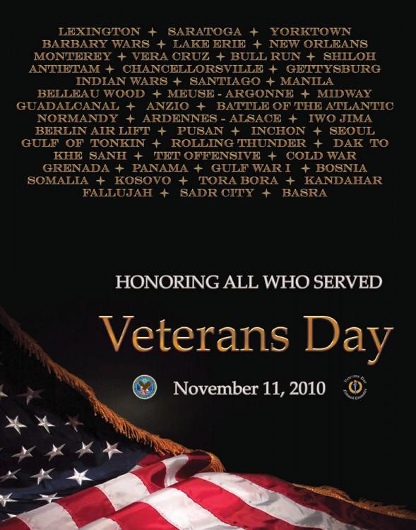 Veterans Day Poster 2010