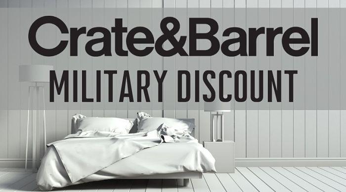 Crate & Barrel Military Discount